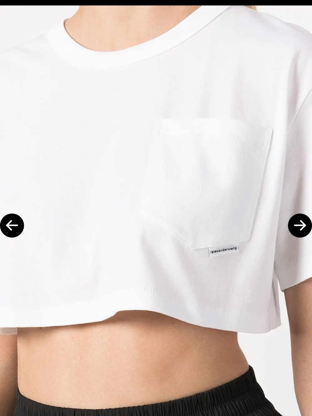Alexander Wang - white crop top - size Medium/Large - good preowned condition